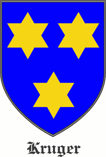 KRUGER family crest KRUGER family crest