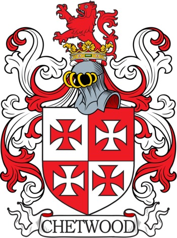 Chetwood family crest Chetwood family crest