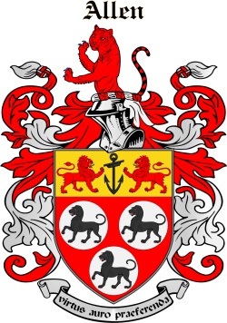 Hallan family crest