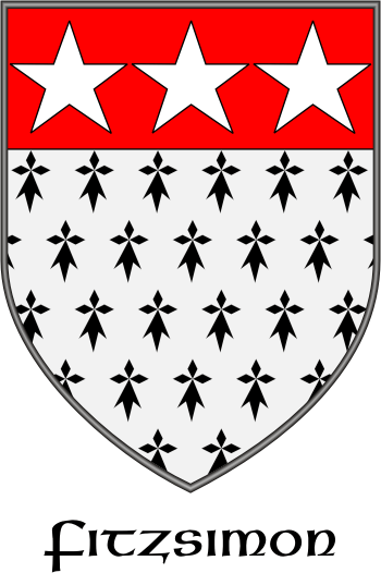 FITZSIMON family crest FITZSIMON family crest