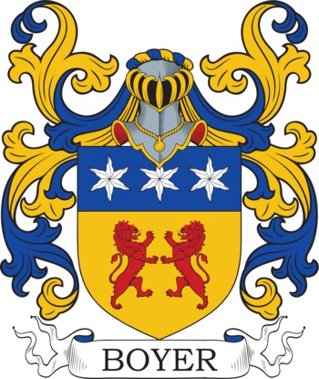 Boyer family crest Boyer family crest