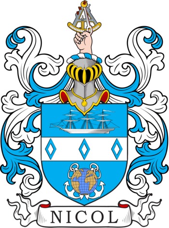 NICOL family crest NICOL family crest