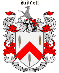 Riddell family crest Riddell family crest